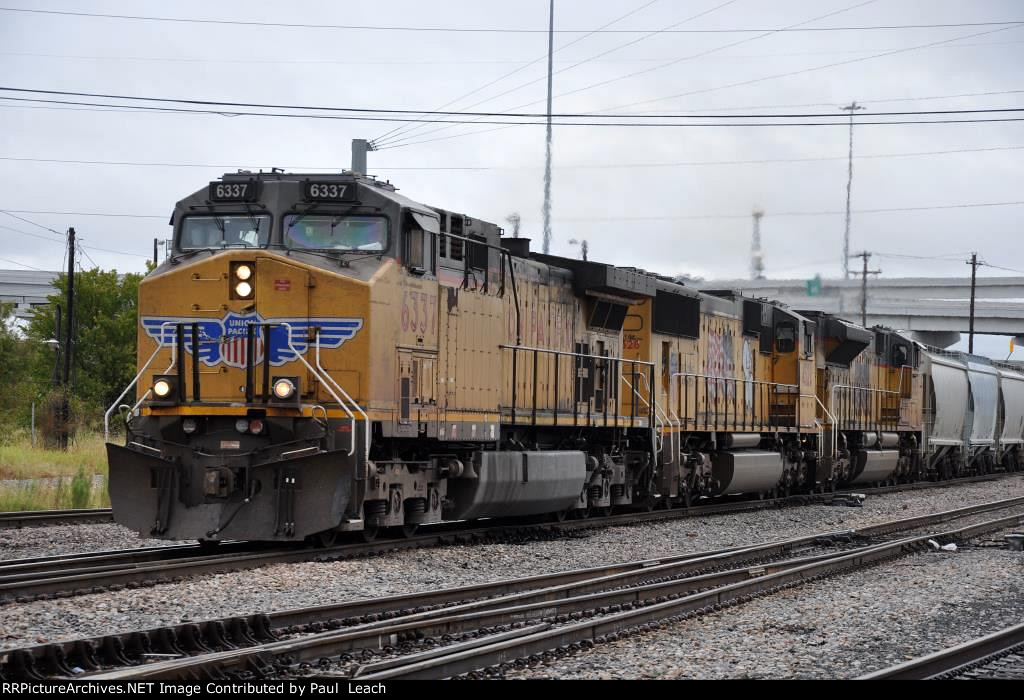 Southbound grain train